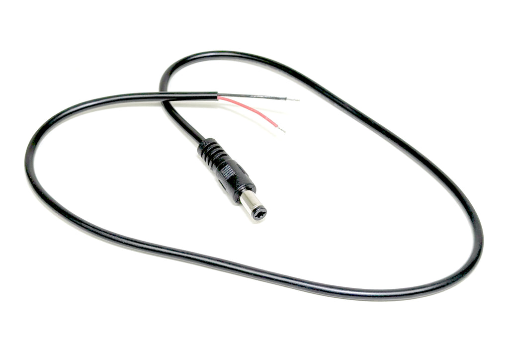 2.1mm Plug to Wires - 20 inch