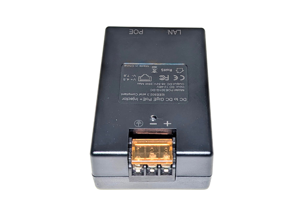 Gigabit PoE Injector: 1-Port (35W, DC12-48V)