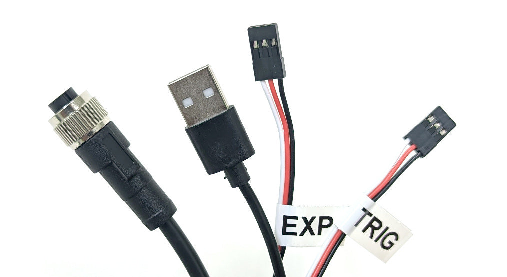 Survey3 PRO Cable - m12(F) to USB (PWR) + TRIG + EXP