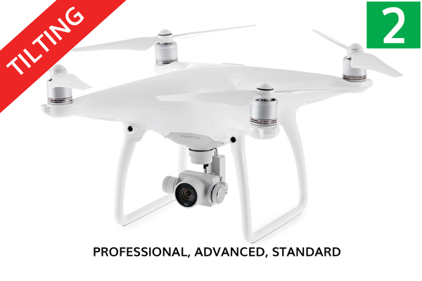 DJI Phantom 4 (PRO/ADV) Survey 3/2/1 <br/>Tilting Dual Camera Mount