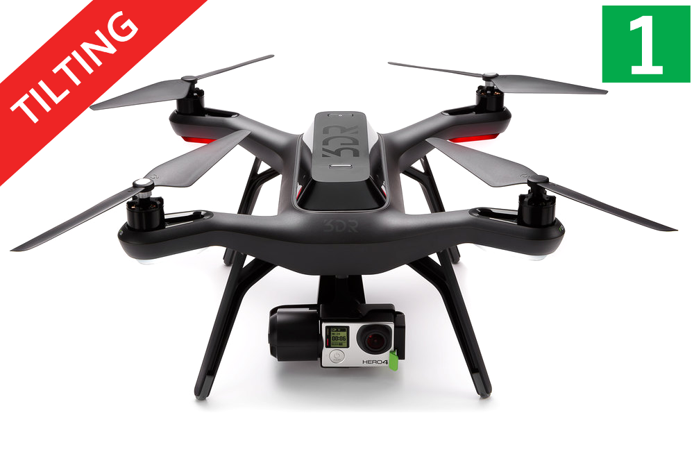 3DR SOLO Accessory Bay Tilting Mount - Single Survey Camera - 3DR Gimbal Compatible