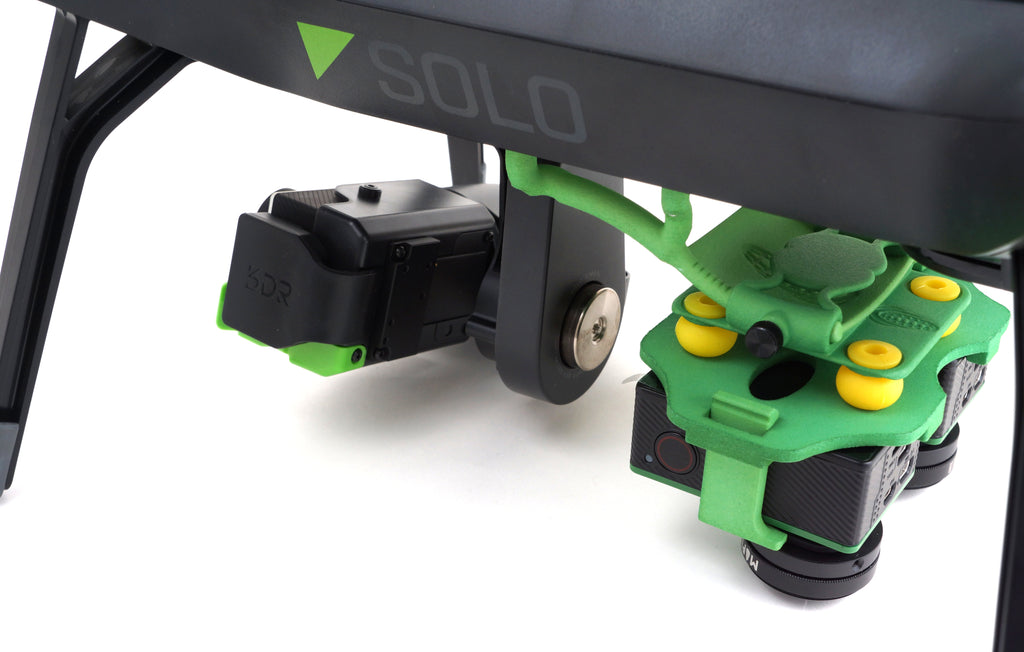 3DR SOLO Accessory Bay Tilting Mount Dual Survey Cameras 3DR